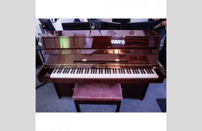 Used Offenbach Polished Wine Mahogany DU-4 Upright Piano - All Inclusive Premium Package (SN:143883) - Image 1